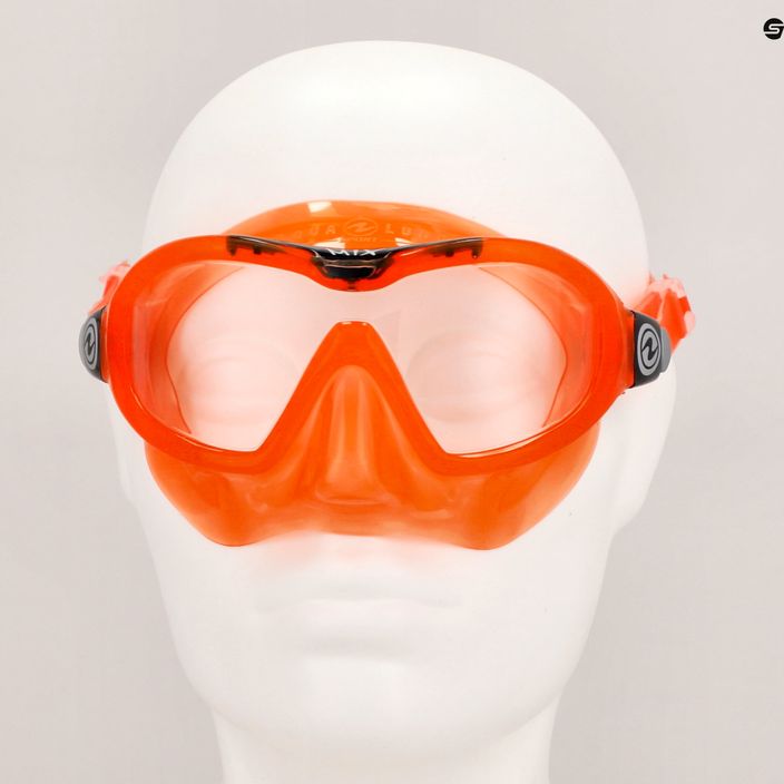 Aqualung Mix πορτοκαλί/μαύρη παιδική μάσκα κατάδυσης MS5560801S 7