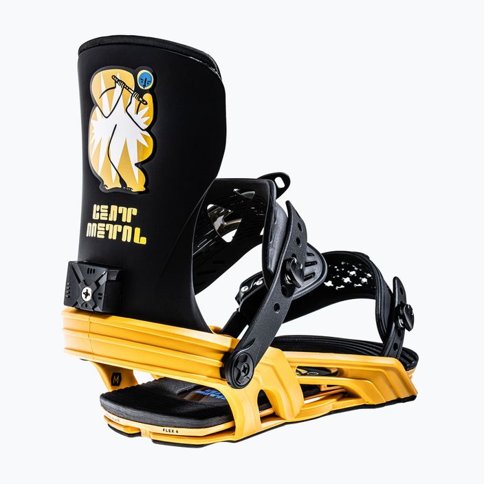 Προσδέσεις snowboard Bent Metal Axtion μαύρο-κίτρινο 21BN002-BLYEL 2
