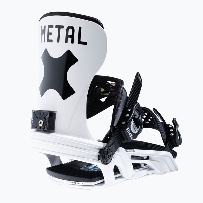 Προσδέσεις snowboard Bent Metal Axtion μαύρο/λευκό 22BN004-BKWHT 6