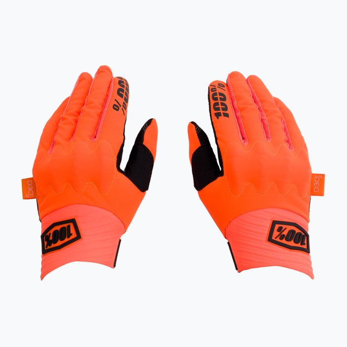 Γάντια ποδηλασίας 100% Cognito πορτοκαλί STO-10013-260-10 3