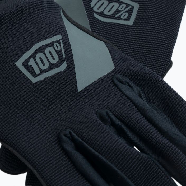 Γυναικεία γάντια ποδηλασίας 100% Ridecamp μαύρο STO-11018-001-08 4