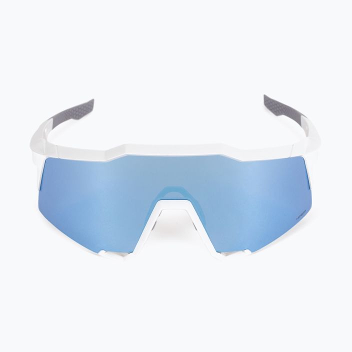 Γυαλιά ποδηλασίας 100% Speedcraft Πολυστρωματικός φακός καθρέφτη ματ λευκό/μπλε STO-61001-407-01 3