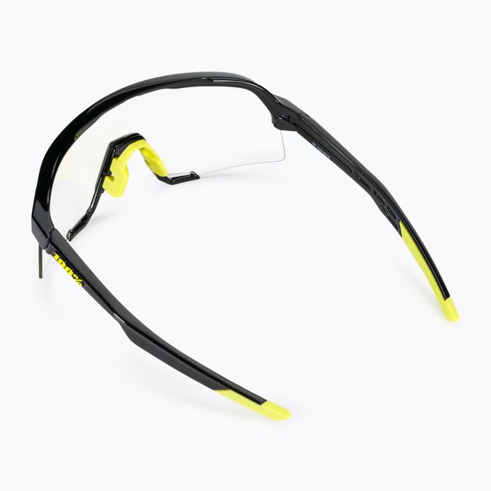 Γυαλιά ποδηλασίας 100% S3 Φωτοχρωμικός φακός γυαλιστερό μαύρο STO-61034-802-01 2