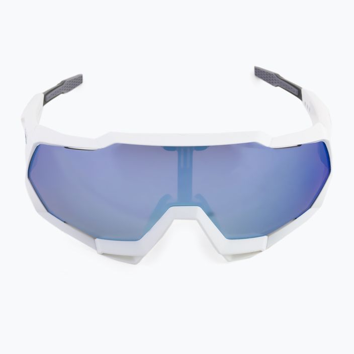 Γυαλιά ποδηλασίας 100% Speedtrap Πολυστρωματικός φακός καθρέφτη ματ λευκό/μπλε STO-61023-407-01 3