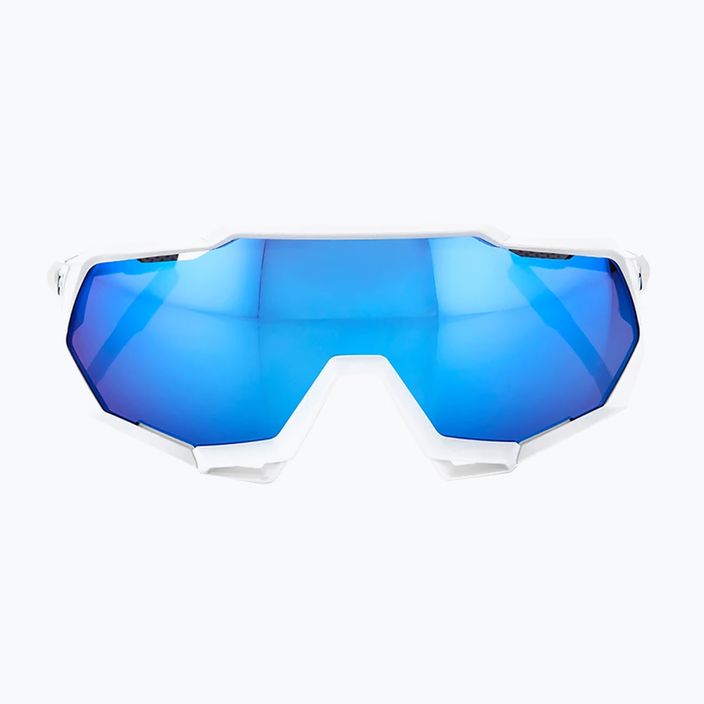 Γυαλιά ποδηλασίας 100% Speedtrap Πολυστρωματικός φακός καθρέφτη ματ λευκό/μπλε STO-61023-407-01 7