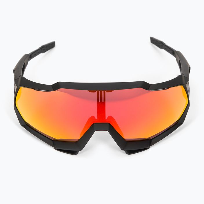 Γυαλιά ποδηλασίας 100% Speedtrap Πολυστρωματικός καθρέφτης φακός μαλακό τακτ μαύρο/υπέροχο κόκκινο STO-61023-412-01 3