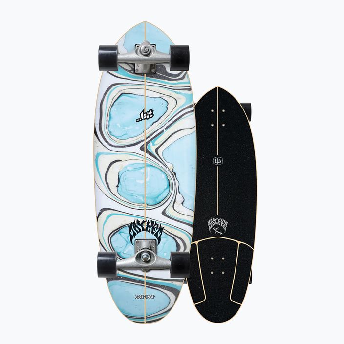 Surfskate skateboard Carver Lost CX Raw 32" Quiver Killer 2021 Complete μπλε και λευκό L1012011107 8