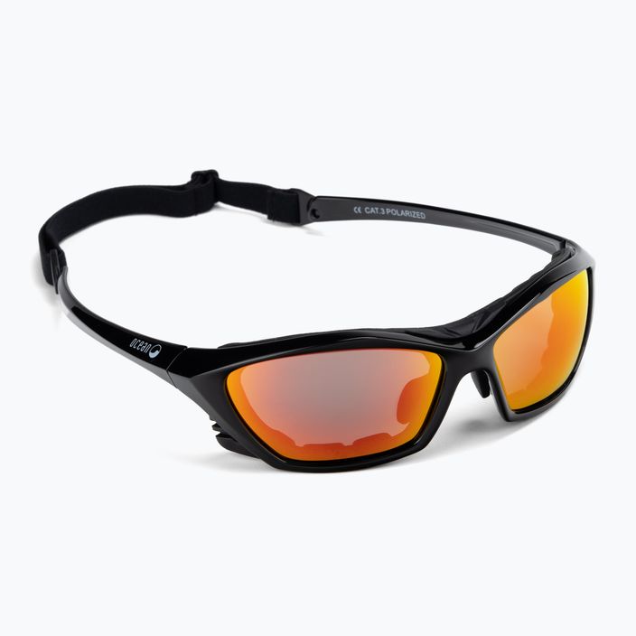 Γυαλιά ηλίου Ocean Lake Garda ματ μαύρο/revo κόκκινο 13001.1