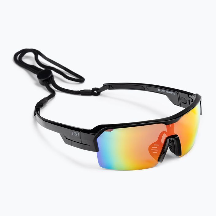 Γυαλιά ηλίου Ocean Race γυαλιστερό μαύρο/revo κόκκινο 3803.1X γυαλιά ποδηλασίας