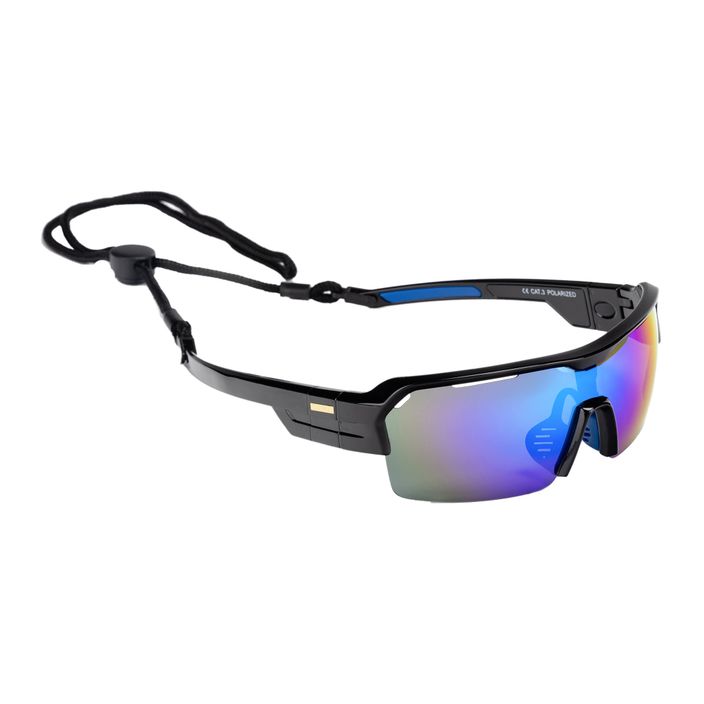 Γυαλιά ηλίου Ocean Race γυαλιστερό μαύρο/μπλε 3801.1X γυαλιά ποδηλασίας