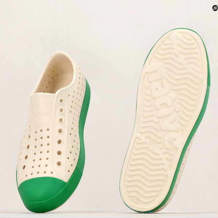 Native Jefferson bone λευκά/πικνίκ πράσινα αθλητικά παπούτσια 15