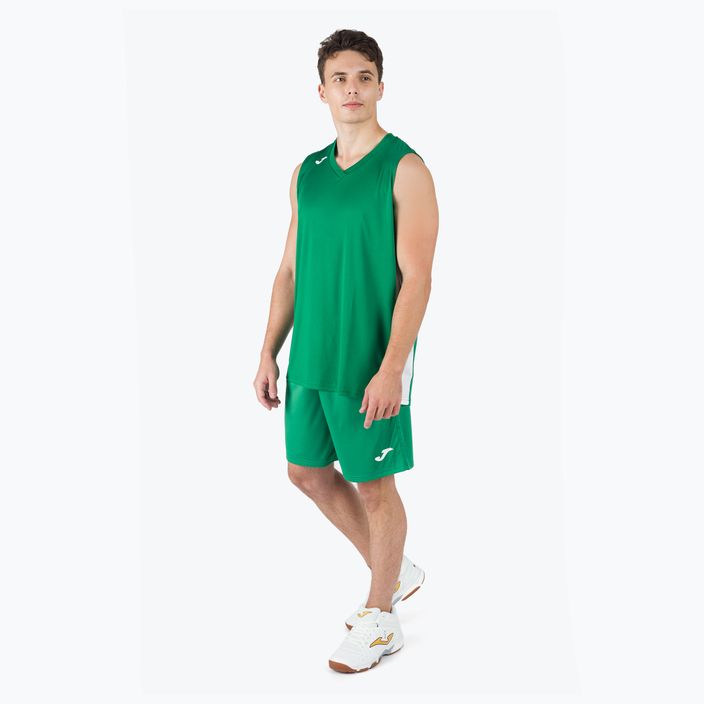 Ανδρική φανέλα μπάσκετ Joma Cancha III πράσινο και λευκό 101573.452 5