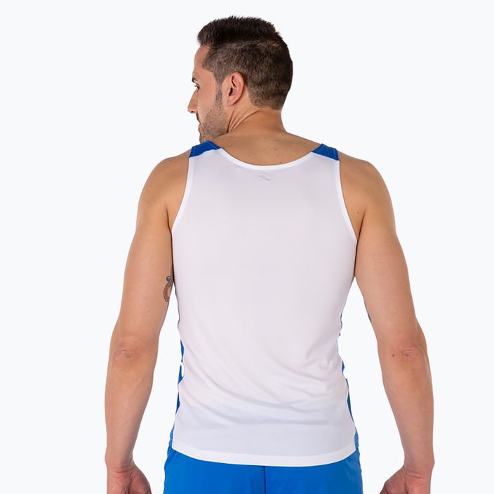 Ανδρικό Joma Record II λευκό/ροζέ μπλουζάκι για τρέξιμο 3