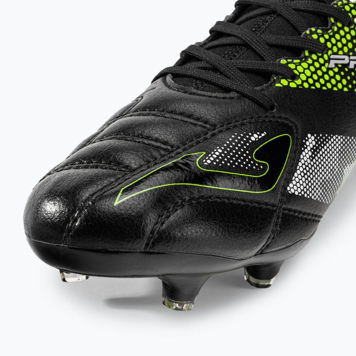 Joma Propulsion Cup FG μαύρο/λεμονί φθορίου ανδρικά ποδοσφαιρικά παπούτσια 8