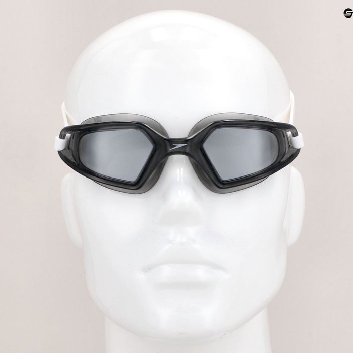 Speedo Hydropulse γυαλιά κολύμβησης λευκό/ελεφαντό/ανοιχτό καπνό 8-12268D649 7