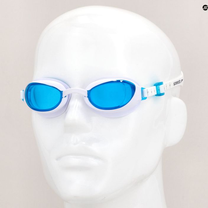 Speedo Aquapure Γυναικεία γυαλιά κολύμβησης λευκό/μπλε 8-090044284 6