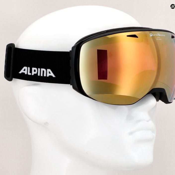 Γυαλιά σκι Alpina Big Horn QV black matt/gold sph 4