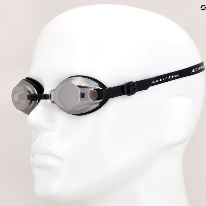 Speedo Jet Mirror μαύρα/λευκά/χρωματισμένα γυαλιά κολύμβησης 8-09648F986 7