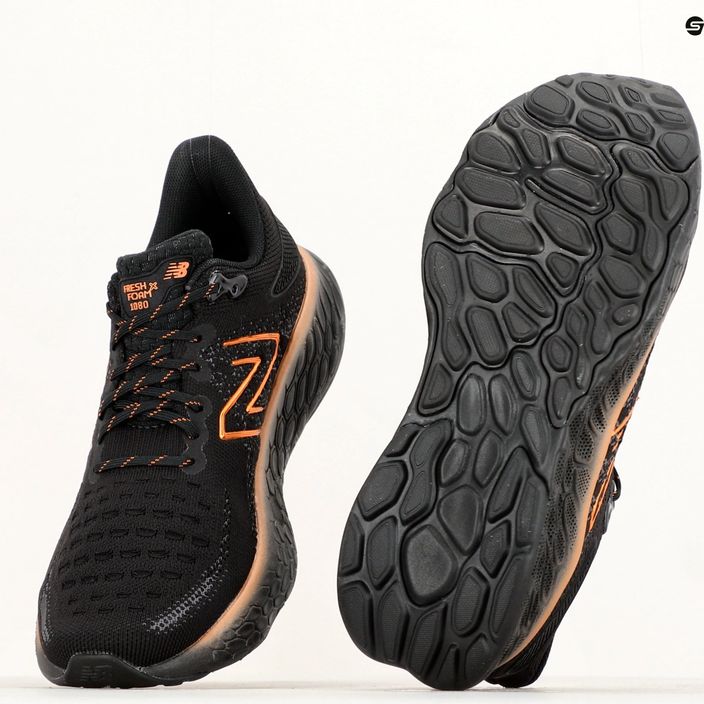 New Balance Fresh Foam 1080 v12 μαύρο/πορτοκαλί γυναικεία παπούτσια για τρέξιμο 12