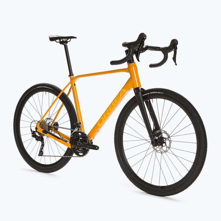Orbea Terra H40 2023 μάνγκο γυαλιστερό ποδήλατο χαλίκι 2