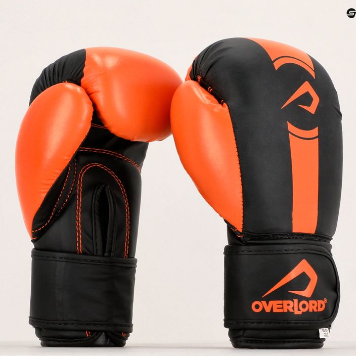 Overlord Boxer γάντια μαύρα και πορτοκαλί 100003 11