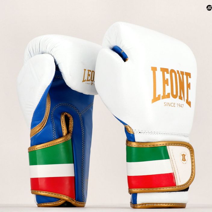 Γάντια πυγμαχίας LEONE 1947 Ιταλία '47 λευκό GN039 8