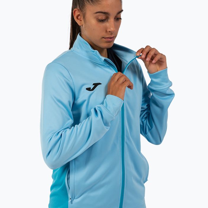 Γυναικείο φούτερ για τρέξιμο Joma Winner II Full Zip σε μπλε χρώμα 3