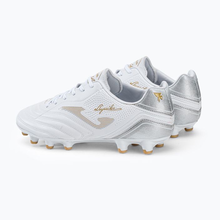 Joma Aguila FG ανδρικά ποδοσφαιρικά παπούτσια λευκό 3