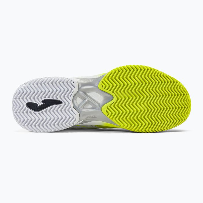 Joma T.Set ανδρικά παπούτσια τένις λευκό και κίτρινο TSETW2209P 5