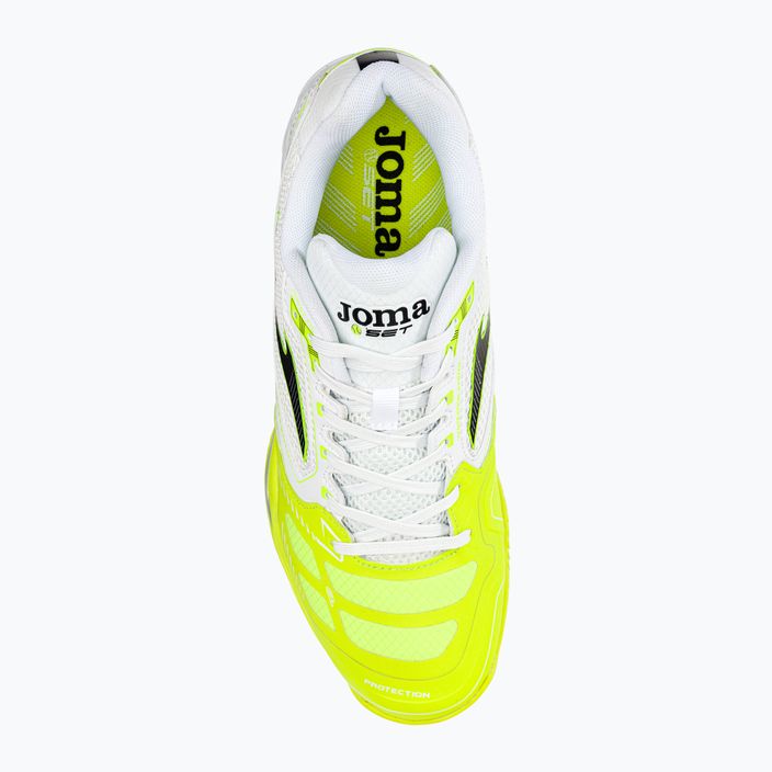 Joma T.Set ανδρικά παπούτσια τένις λευκό και κίτρινο TSETW2209P 6