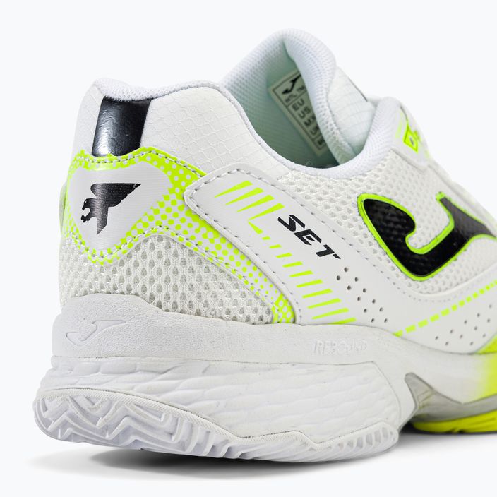 Joma T.Set ανδρικά παπούτσια τένις λευκό και κίτρινο TSETW2209P 9