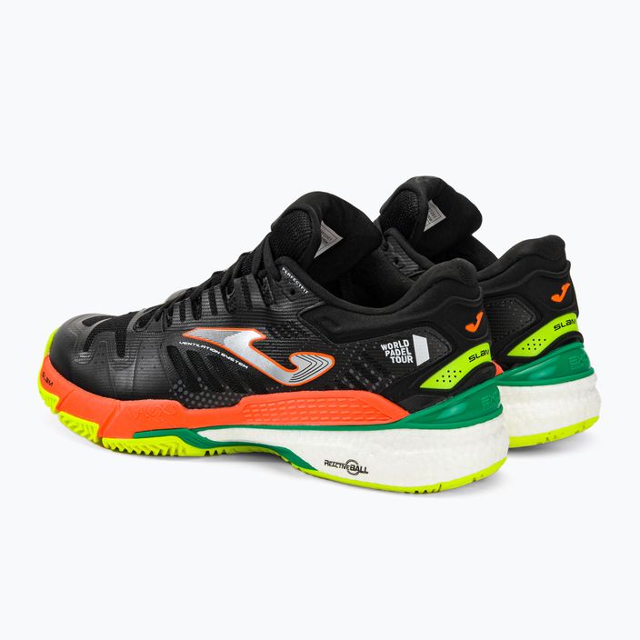 Joma T.Slam 2201 ανδρικά παπούτσια τένις μαύρο και πορτοκαλί TSLAMW2201P 3