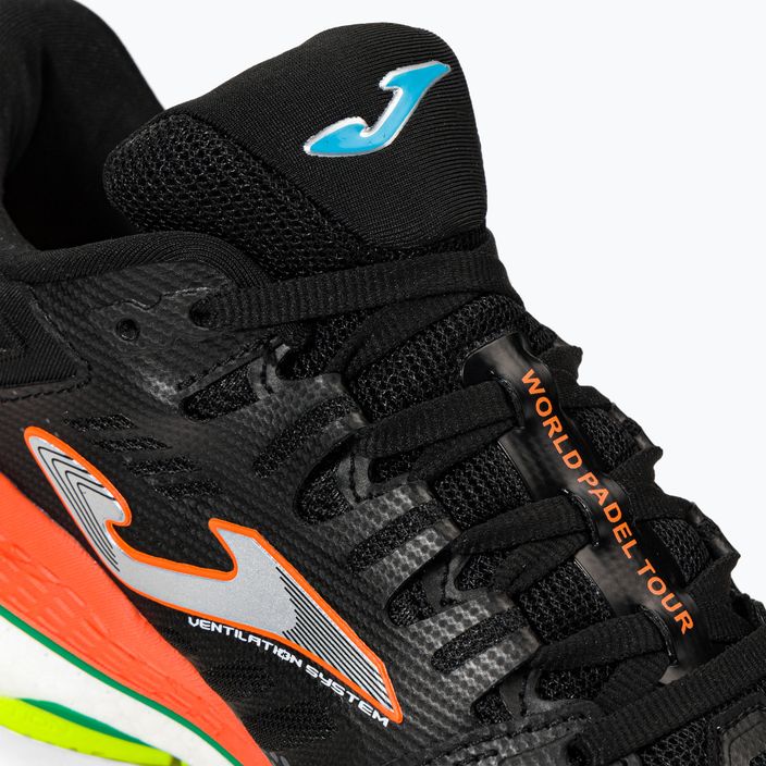 Joma T.Slam 2201 ανδρικά παπούτσια τένις μαύρο και πορτοκαλί TSLAMW2201P 9