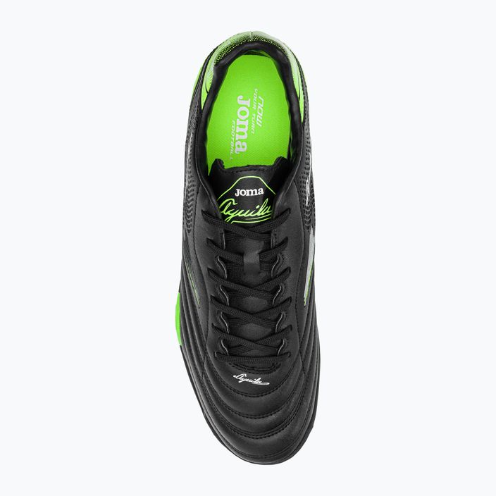 Ανδρικά ποδοσφαιρικά παπούτσια Joma Aguila TF μαύρο/πράσινο fluor 6