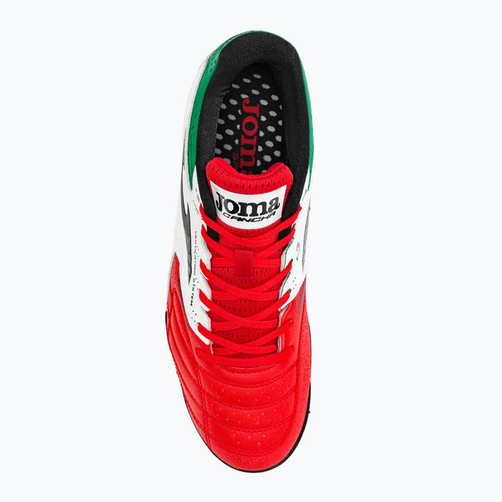 Ανδρικά ποδοσφαιρικά παπούτσια Joma Cancha TF κόκκινο/λευκό/πράσινο 6