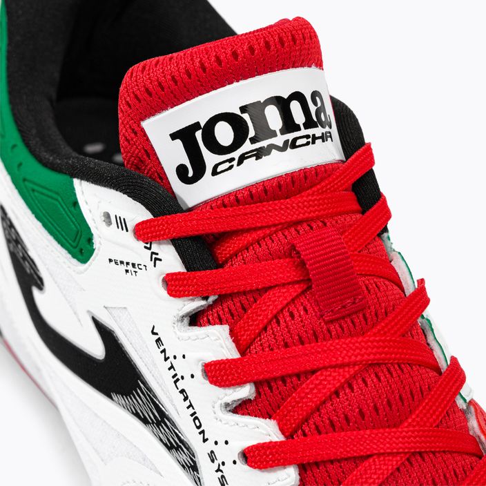 Ανδρικά ποδοσφαιρικά παπούτσια Joma Cancha TF κόκκινο/λευκό/πράσινο 7