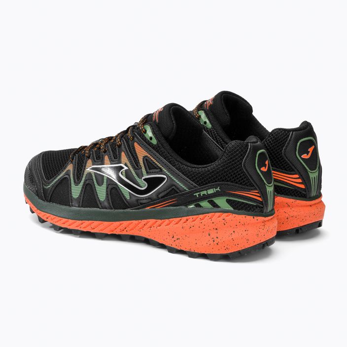 Joma Tk.Trek ανδρικά παπούτσια για τρέξιμο μαύρο και πορτοκαλί TKTREW2231H 3