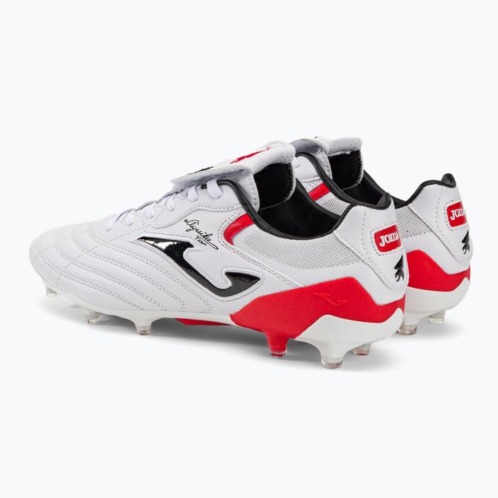 Joma Aguila Cup FG ανδρικά ποδοσφαιρικά παπούτσια λευκό/κόκκινο 3