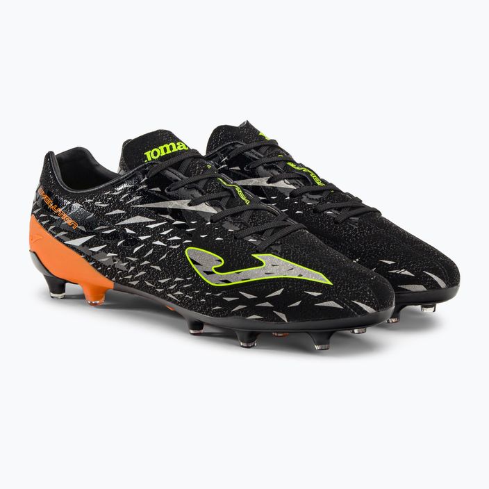 Ανδρικά ποδοσφαιρικά παπούτσια Joma Evolution Cup FG μαύρο/πορτοκαλί 4