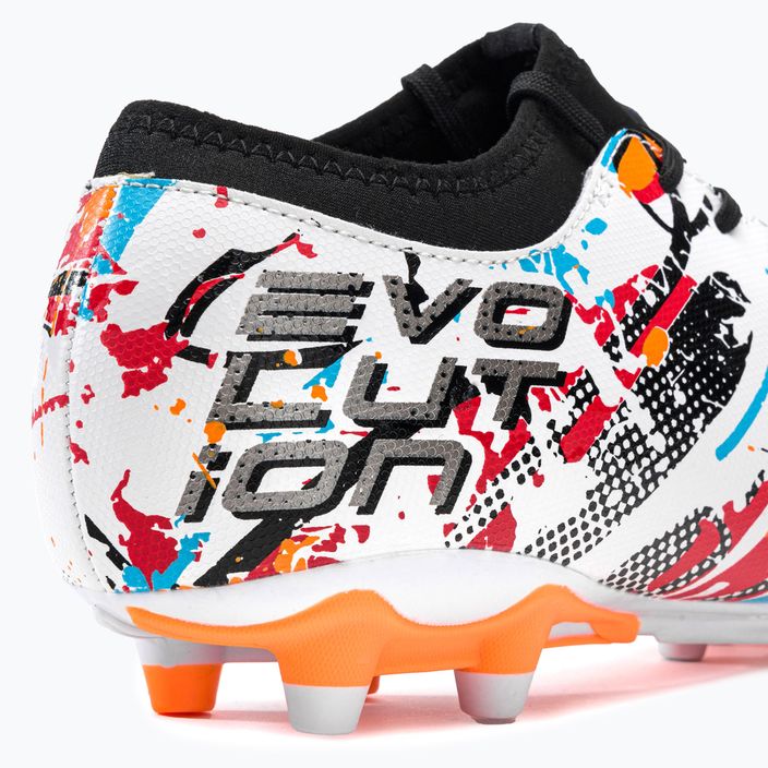 Joma Evolution FG ανδρικά ποδοσφαιρικά παπούτσια λευκό/μαύρο/πορτοκαλί 8
