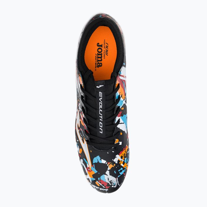 Joma Evolution FG ανδρικά ποδοσφαιρικά παπούτσια μαύρο/λευκό/κόκκινο 6