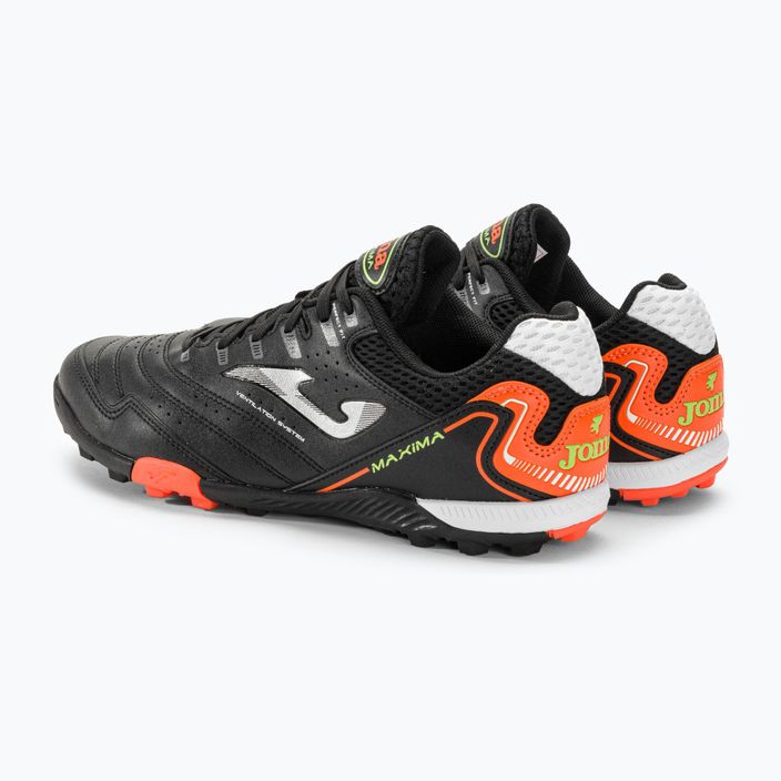 Ανδρικά ποδοσφαιρικά παπούτσια Joma Maxima TF μαύρο/πορτοκαλί 4