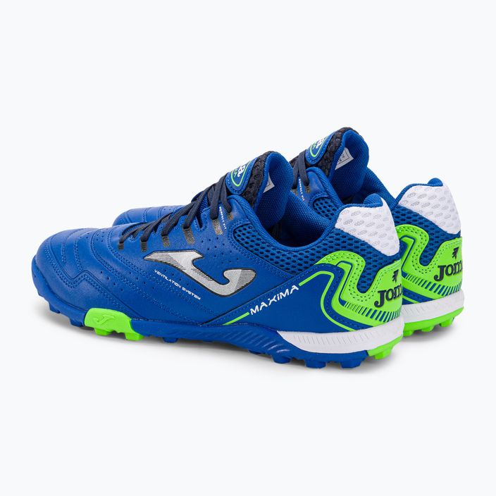 Ανδρικά ποδοσφαιρικά παπούτσια Joma Maxima TF βασιλικό/πράσινο φθόριο 4
