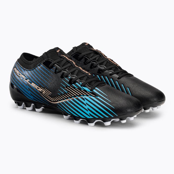 Joma Propulsion Cup AG ανδρικά ποδοσφαιρικά παπούτσια μαύρο/μπλε 4
