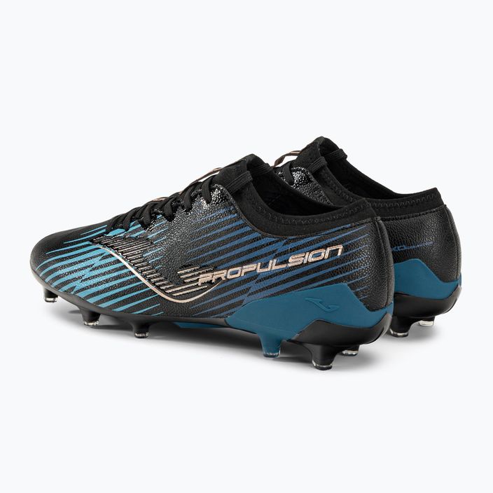 Joma Propulsion Cup FG ανδρικά ποδοσφαιρικά παπούτσια μαύρο/μπλε 3