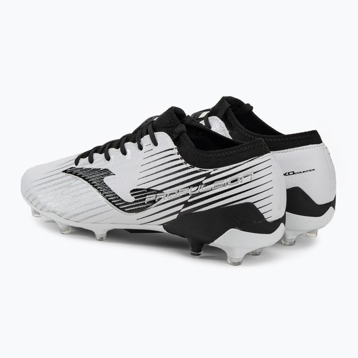 Joma Propulsion Cup FG ανδρικά ποδοσφαιρικά παπούτσια λευκό/μαύρο 3