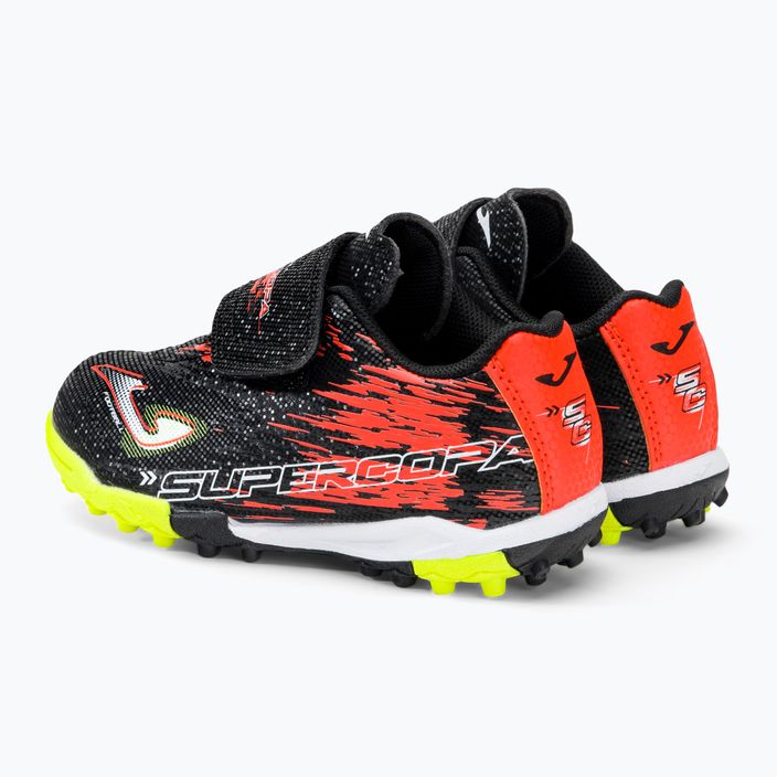 Joma Super Copa TF παιδικά ποδοσφαιρικά παπούτσια μαύρο/πορτοκαλί 3