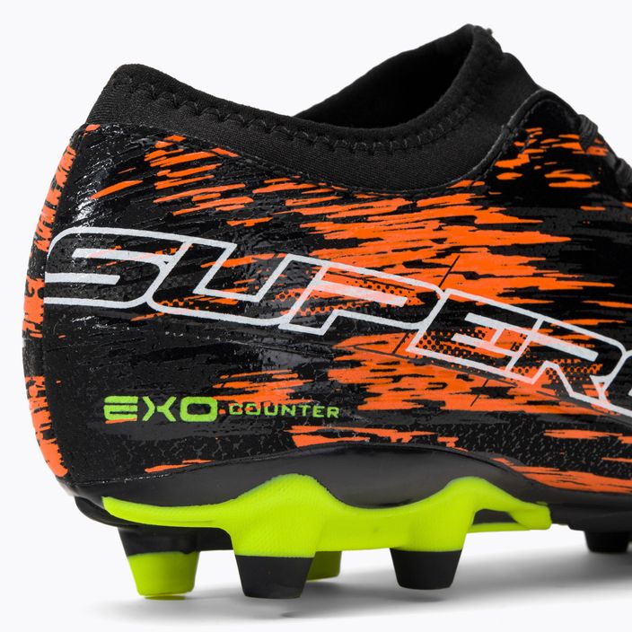 Joma Super Copa FG μαύρο/κοραλί ανδρικά ποδοσφαιρικά παπούτσια 8