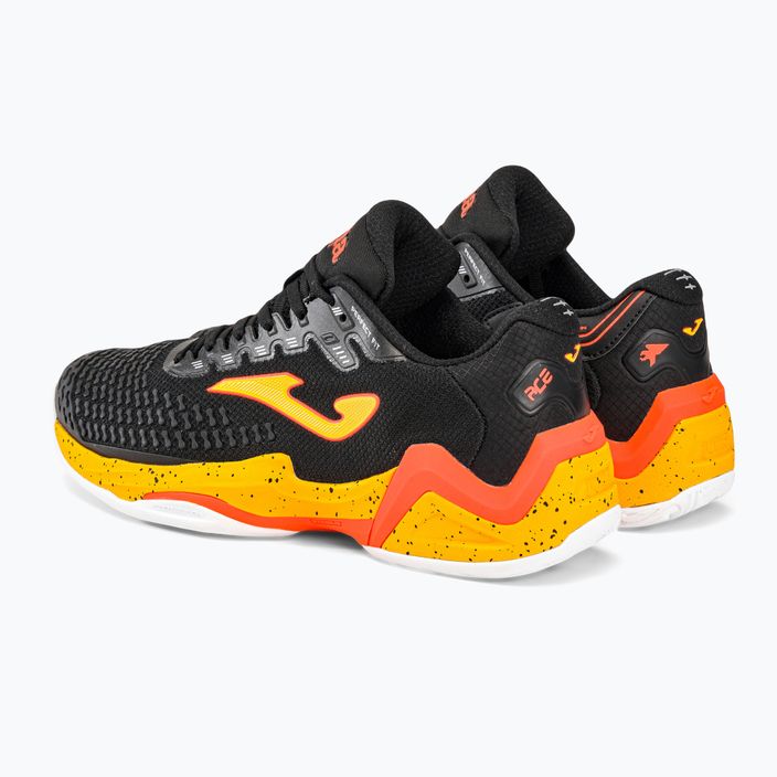Joma T.Ace 2301 ανδρικά παπούτσια τένις μαύρο και πορτοκαλί TACES2301T 3