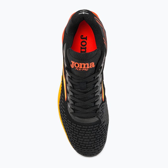 Joma T.Ace 2301 ανδρικά παπούτσια τένις μαύρο και πορτοκαλί TACES2301T 6